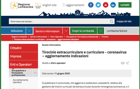 stage lavoro regione lombardia